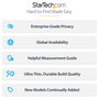 Startech.com Filtro de privacidad de 4 vías para portátil Surface Pro 8/9/X de 13 pulgadas, modo retrato/paisaje, táctil, ángulo de visión +/-30 grados