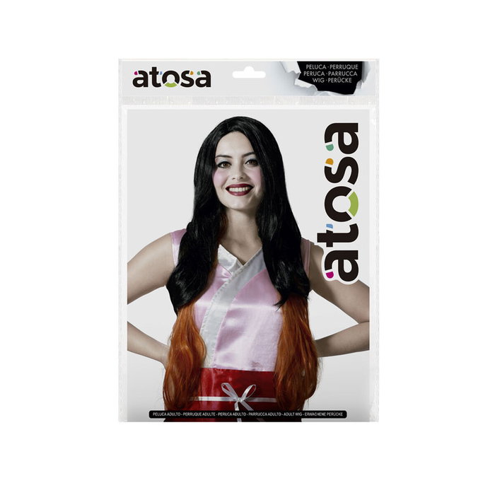 Peluca Marrón Negro