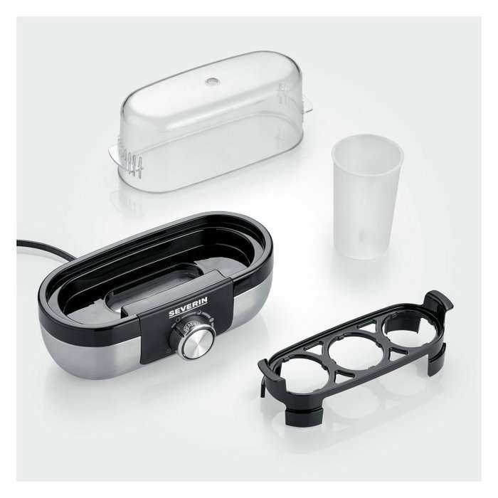 Severin EK 3163 Cocedora de huevos para 3 huevos, Acero inoxidable Severin EK 3163 Cocedora de huevos para 3 huevos, Acero inoxidable