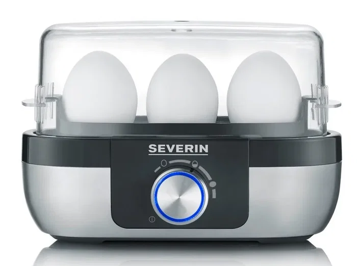 Severin EK 3163 Cocedora de huevos para 3 huevos, Acero inoxidable Severin EK 3163 Cocedora de huevos para 3 huevos, Acero inoxidable