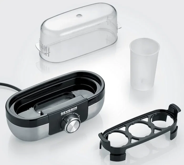 Severin EK 3163 Cocedora de huevos para 3 huevos, Acero inoxidable Severin EK 3163 Cocedora de huevos para 3 huevos, Acero inoxidable