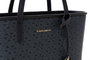 Vince Camuto Bolso Tote Negro Monogrammed Black de Piel de Polivinilo 32x11x24 cm