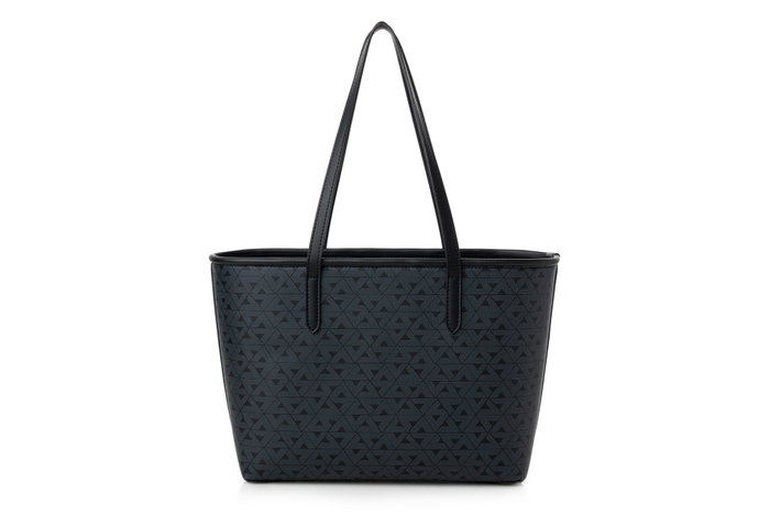 Vince Camuto Bolso Tote Negro Monogrammed Black de Piel de Polivinilo 32x11x24 cm Vince Camuto Bolso Tote Negro Monogrammed Black de Piel de Polivinilo 32x11x24 cm