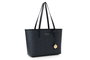 Vince Camuto Bolso Tote Negro Monogrammed Black de Piel de Polivinilo 32x11x24 cm