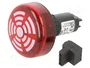 WERMA Señalizador luminoso y sonoro rojo 24VDC 22mm