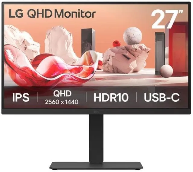 LG 27BA75QB-B.AEU Monitor Profesional 27 pulg. QHD IPS 100Hz Negro