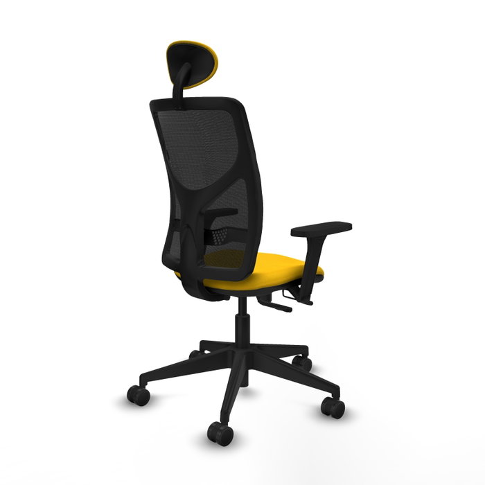 PIQUERAS Y CRESPO Silla de oficina Motilla con mecanismo Sincro/Traslack, Amarillo y Negro PIQUERAS Y CRESPO Silla de oficina Motilla con mecanismo Sincro/Traslack, Amarillo y Negro