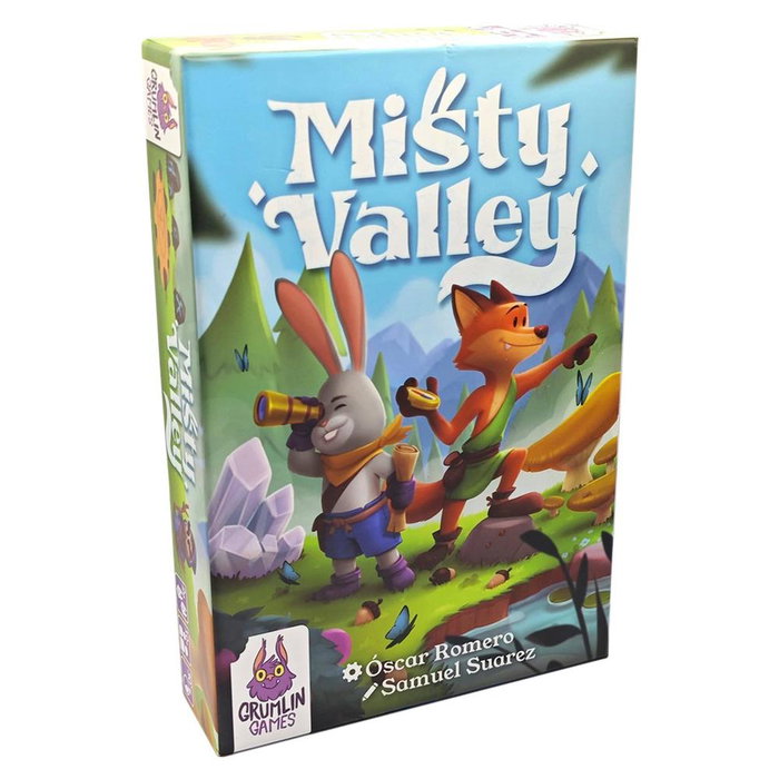 Grumlin Games Misty Valley - Juego de Mesa Estratégico para 2 Jugadores - Edición Española/Inglés - Referencia: GRGMIS01ES