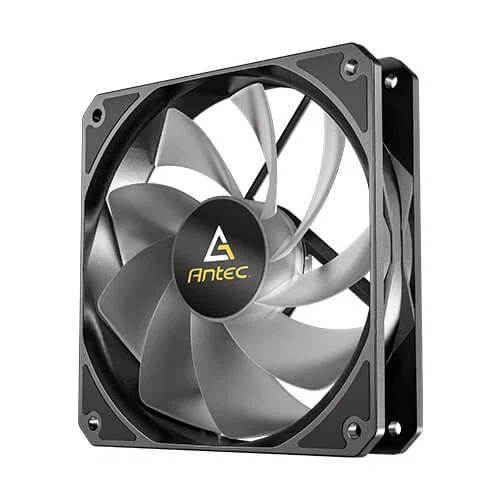 Antec Ventilador PC P12R ARGB Negro 120mm, PWM, 4-pin Fan & 3-pin ARGB, 600-1500 RPM, 55-61 CFM, Rodamiento Hidráulico