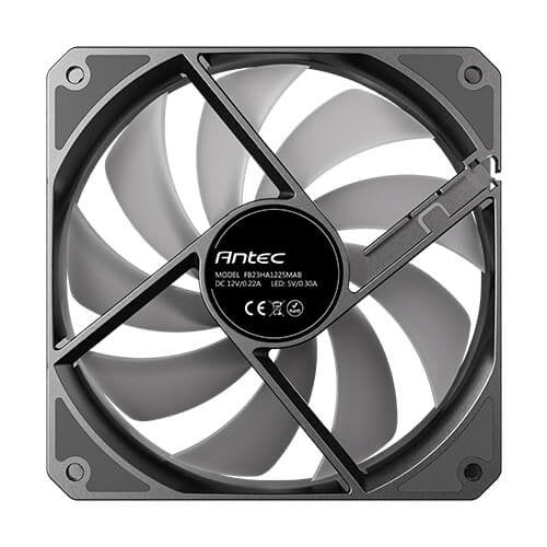 Antec Ventilador PC P12R ARGB Negro 120mm, PWM, 4-pin Fan & 3-pin ARGB, 600-1500 RPM, 55-61 CFM, Rodamiento Hidráulico
