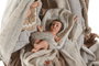 DKD Home Decor Nacimiento de Poliéster y Resina Beige y Marrón