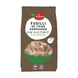 El Granero Integral Fusilli de Trigo Sarraceno Bio Sin Gluten 500g - Pack 12 Unidades