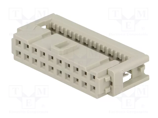HARTING Conector IDC hembra de 20 pines recto 2,54mm