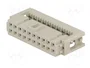 HARTING Conector IDC hembra de 20 pines recto 2,54mm