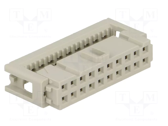 HARTING Conector IDC hembra de 20 pines recto 2,54mm