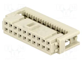 HARTING Conector IDC hembra de 20 pines recto 2,54mm
