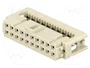 HARTING Conector IDC hembra de 20 pines recto 2,54mm