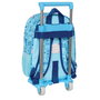 Mochila Escolar con Ruedas Snoopy Love Azul 26 x 11 x 67 cm 26 x 34 x 11 cm