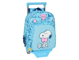 Safta Mochila con Carro Modelo 185 Colección Snoopy Love 705 - 34x26x11 cm