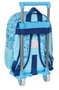 Mochila Escolar con Ruedas Snoopy Love Azul 26 x 11 x 67 cm 26 x 34 x 11 cm