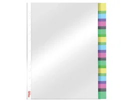 Esselte Funda Multitaladro DIN A4 Polipropileno Cristal con Pestañas, 85 micras, Pack 12 Unidades