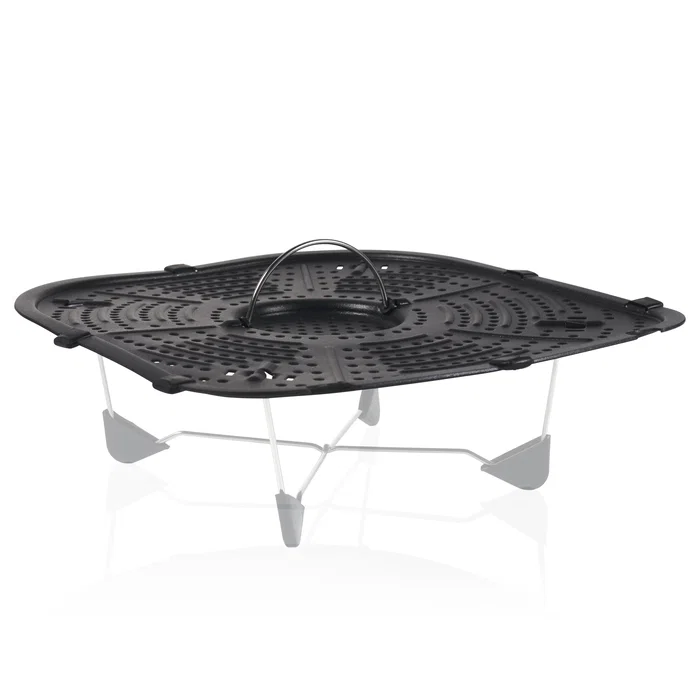 Princess 182080 Freidora de Aire Caliente 2 en 1 sin Aceite + Vaporera, 6.5 Litros 1700W, Panel Digital Táctil con 8 Programas Predefinidos, Color Negro