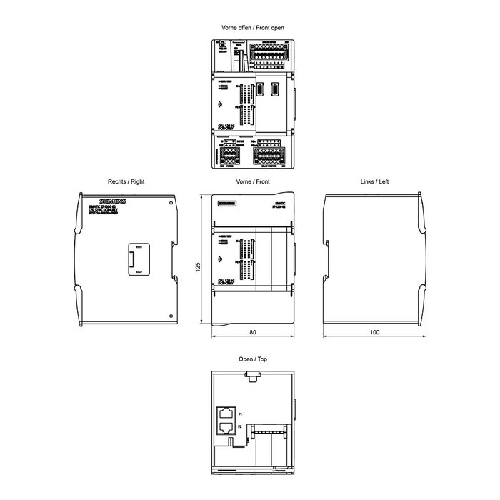 Siemens SIMATIC S7-1200 G2 CPU 1214C DC/DC/Relais 14DI 6ES7214-1HH50-0XB0