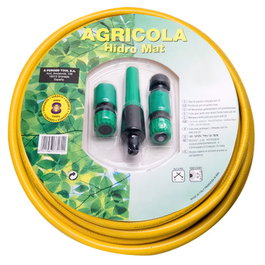 SATURNIA Manguera Hidro Mat Trenzada de 15 mm (5/8'') - 15 Metros con Accesorios