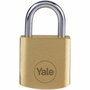 Yale Candado de latón de 20 mm con arco de acero y 3 llaves