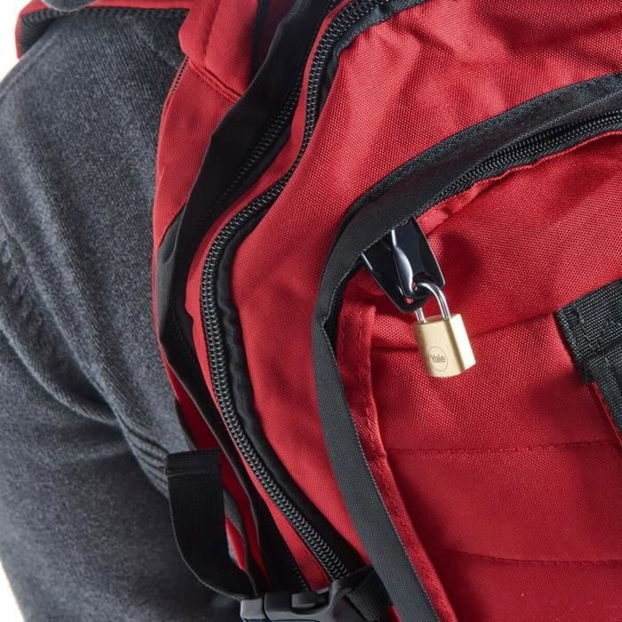 Yale Candado de latón de 20 mm con arco de acero y 3 llaves