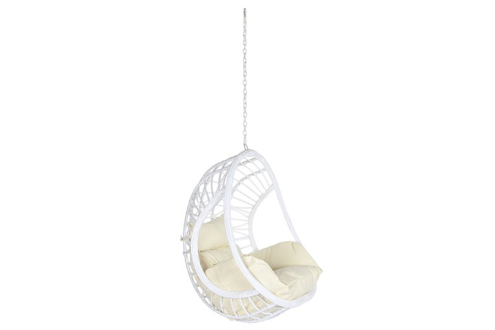 DKD Home Decor Sillón Colgante Terraza Y Jardin Blanco Crudo 70 x 110 x 90 cm DKD Home Decor Sillón Colgante Terraza Y Jardin Blanco Crudo 70 x 110 x 90 cm