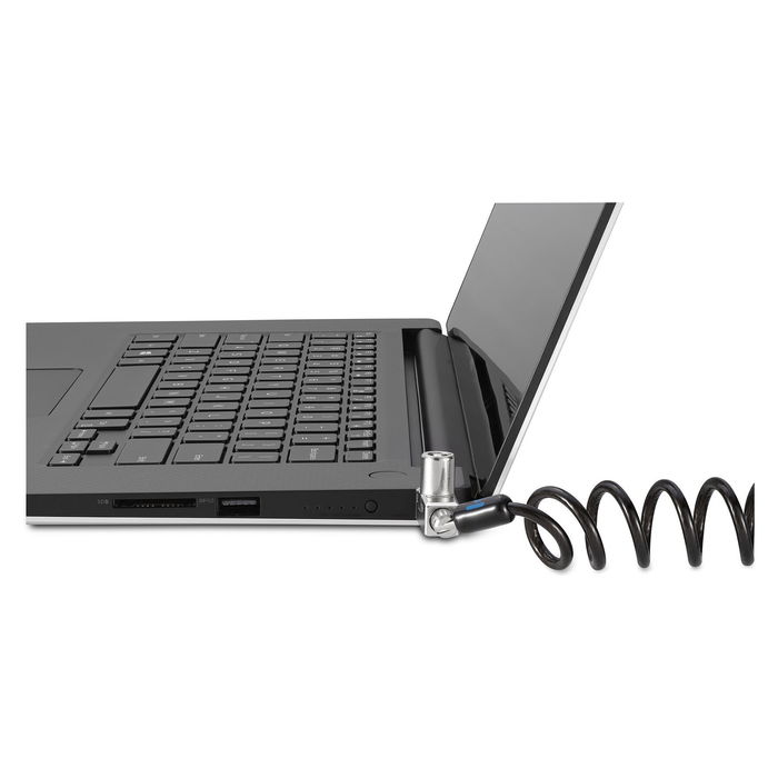 Kensington Slim N17 2.0 Cable de Seguridad con Llave para Portátil, Ranura Wedge (Dell), Cable Enrollado 1.8 m, Acero, 2 Llaves