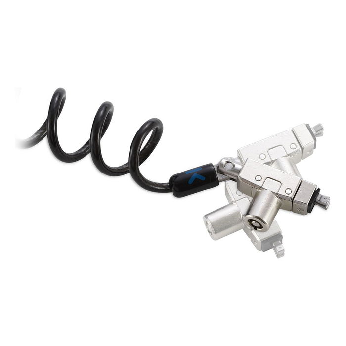 Kensington Slim N17 2.0 Cable de Seguridad con Llave para Portátil, Ranura Wedge (Dell), Cable Enrollado 1.8 m, Acero, 2 Llaves
