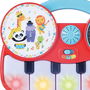 Tachan Piano Electrónico Interactivo DJ LML9870 para Niños con Plato de Mezclas, 9 Teclas, 3 Modos y Luces Disco, Juguete Musical desde 6 Meses