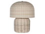 DKD Home Decor Lámpara de Sobremesa de Ratán Beige