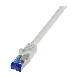 LogiLink Cable de parcheo Cat.6A S/FTP Ultraflex GHMT certificado, gris, 7.5m