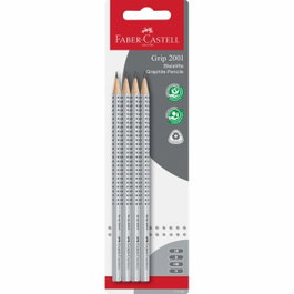 Faber Castell Lápices de Grafito Mod. 2001 Gris - Pack de 4 unidades