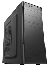 Aisens Caja Torre PC ATX con Fuente de Alimentación APSU-350APC 350W 80+ Bronze, Chapa 0.40mm SGCC, 380x175x408 mm, Bahías 5.25x4, 3.5x5, 2.5x1, Negra