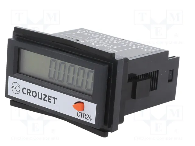 CROUZET Contador electrónico de tiempo de trabajo CTR24 LCD CROUZET Contador electrónico de tiempo de trabajo CTR24 LCD