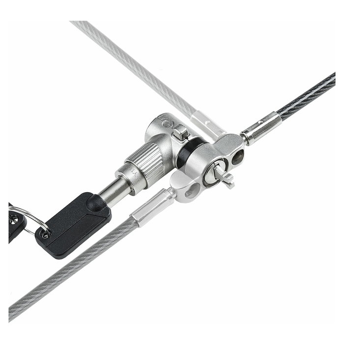 StarTech.com Pack 25 Candados Seguridad Kensington Nano Noble UNIVKA25-LAPTOP-LOCK, Llave, Negro, Cable 2 m, 4 Llaves