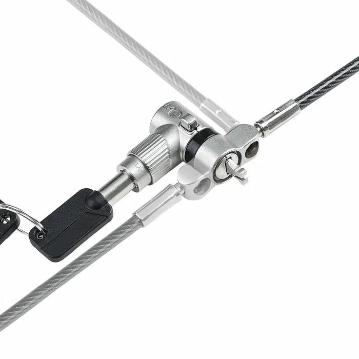 StarTech Pack de 25 Candados de Cable Antirrobo Universal 3-en-1, 2 m, Negro