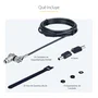 StarTech Pack de 25 Candados de Cable Antirrobo Universal 3-en-1, 2 m, Negro