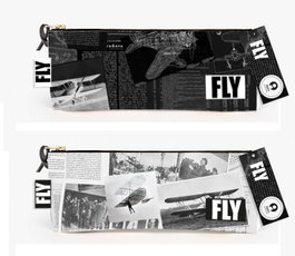 DKD Home Decor Estuche Lienzo 29x11x14 Surtido de 2 Piezas AVIACION