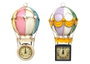 DKD Home Decor Reloj de Pared Metal Globo Surtido de 2 Colores