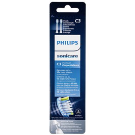 Philips HX9042/17 C3 Premium Plaque Defence - Pack de 2 cabezales blancos