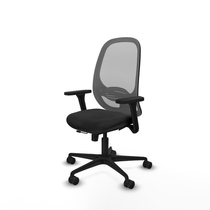 PIQUERAS Y CRESPO Silla de oficina Cilanco con mecanismo Sincro/Traslack, brazos 3D y malla Gris/Negro PIQUERAS Y CRESPO Silla de oficina Cilanco con mecanismo Sincro/Traslack, brazos 3D y malla Gris/Negro