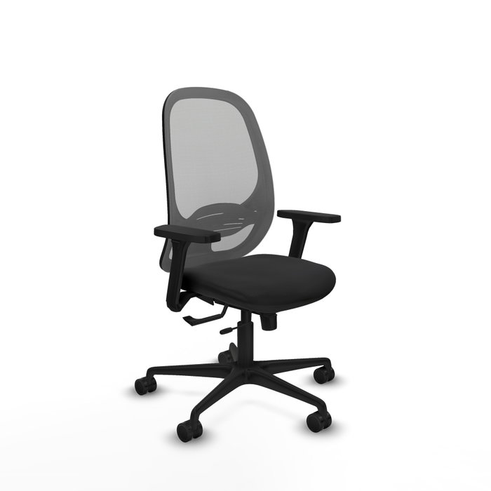 PIQUERAS Y CRESPO Silla de oficina Cilanco con mecanismo Sincro/Traslack, brazos 3D y malla Gris/Negro PIQUERAS Y CRESPO Silla de oficina Cilanco con mecanismo Sincro/Traslack, brazos 3D y malla Gris/Negro