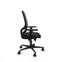 PIQUERAS Y CRESPO Silla de oficina Cilanco con mecanismo Sincro/Traslack, brazos 3D y malla Gris/Negro