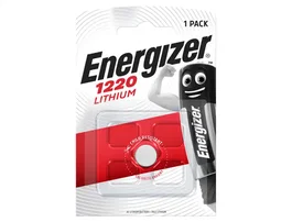 Energizer Pila Botón 1220 Lithium CR1220 - Batería de Litio para Relojes, Llaveros y Dispositivos Médicos - Blister de 1 Unidad