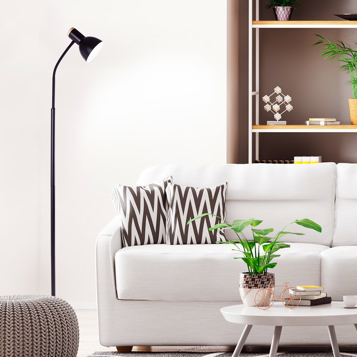 SKD-F010-B Lámpara de Suelo Tom Recta Estilo Nórdico Elegante con Bombilla LED E27 SKD-F010-B Lámpara de Suelo Tom Recta Estilo Nórdico Elegante con Bombilla LED E27